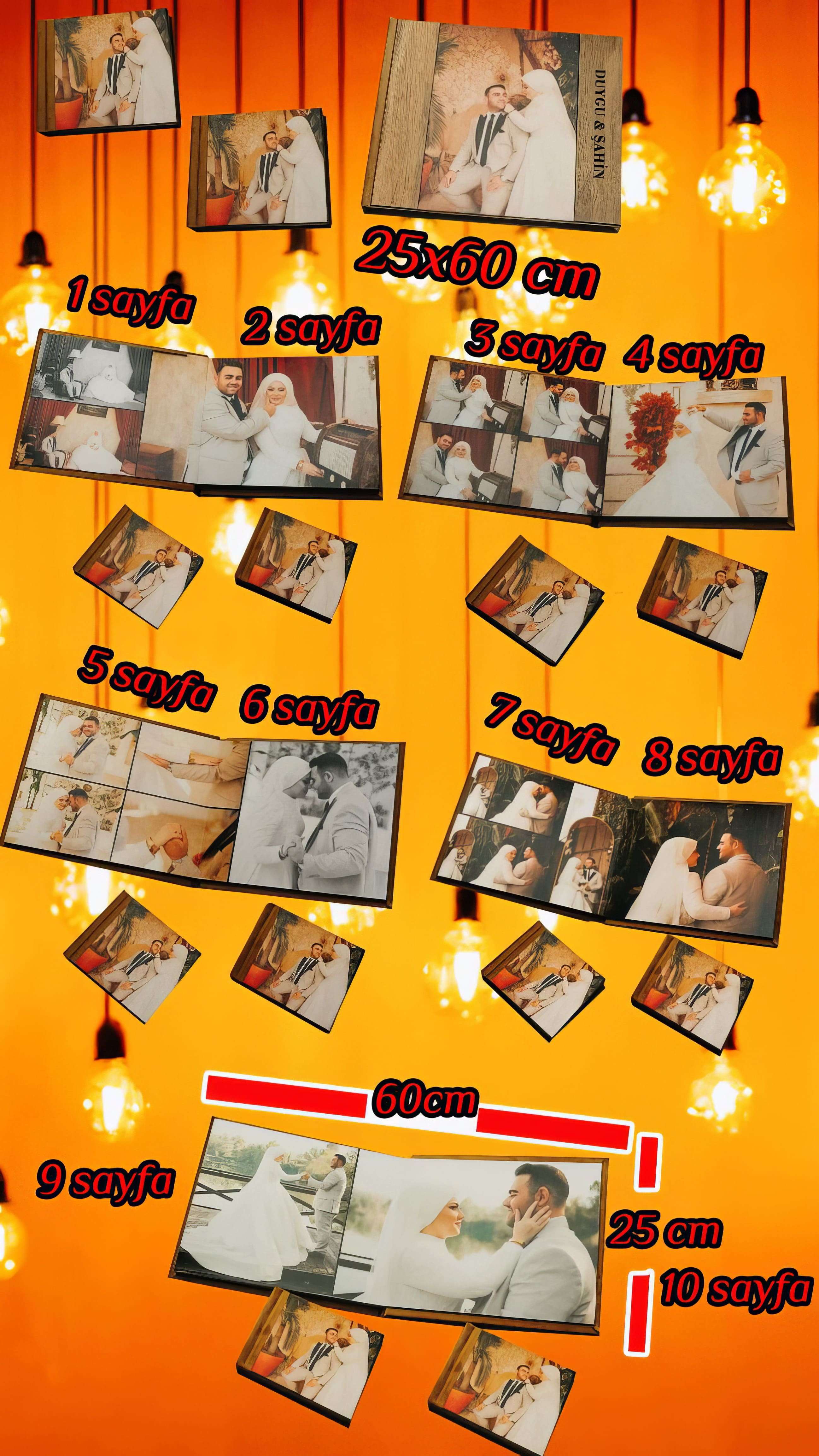 25x60 Albüm 2 Aile Albüm Kanvas Tablo